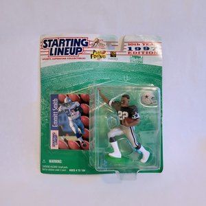 Vintage Starting Lineup 1997 Emmitt Smith NFL Football Figure. New In Package.